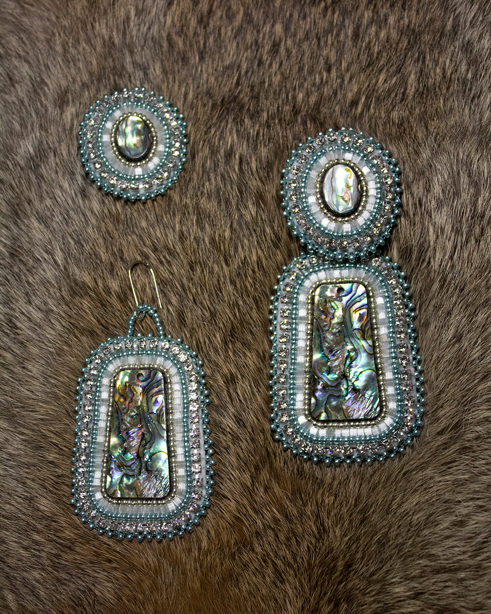 Abalone 3-in-1 Earrings