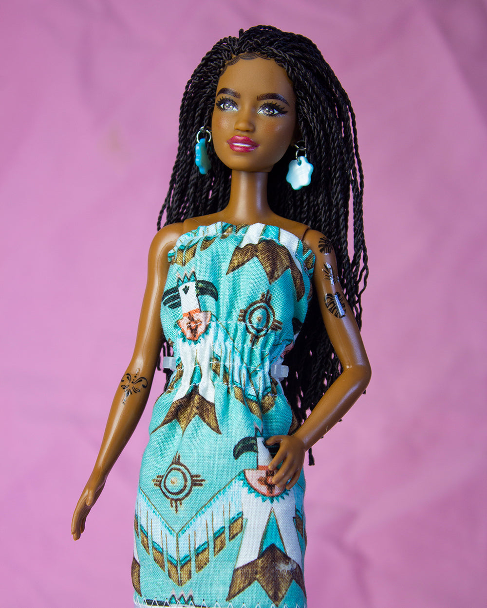 Doll #86 Afro-Indigenous with Tattoos