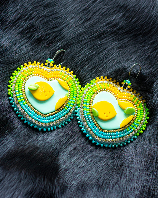 Lemonada Beaded Earrings