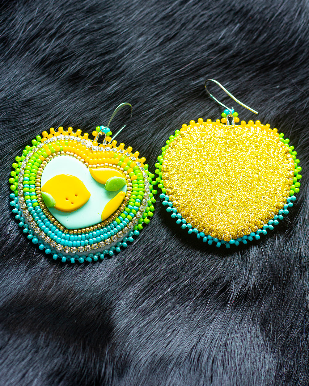 Lemonada Beaded Earrings