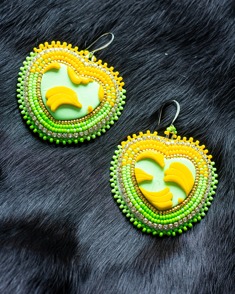 Bananarama Beaded Earrings