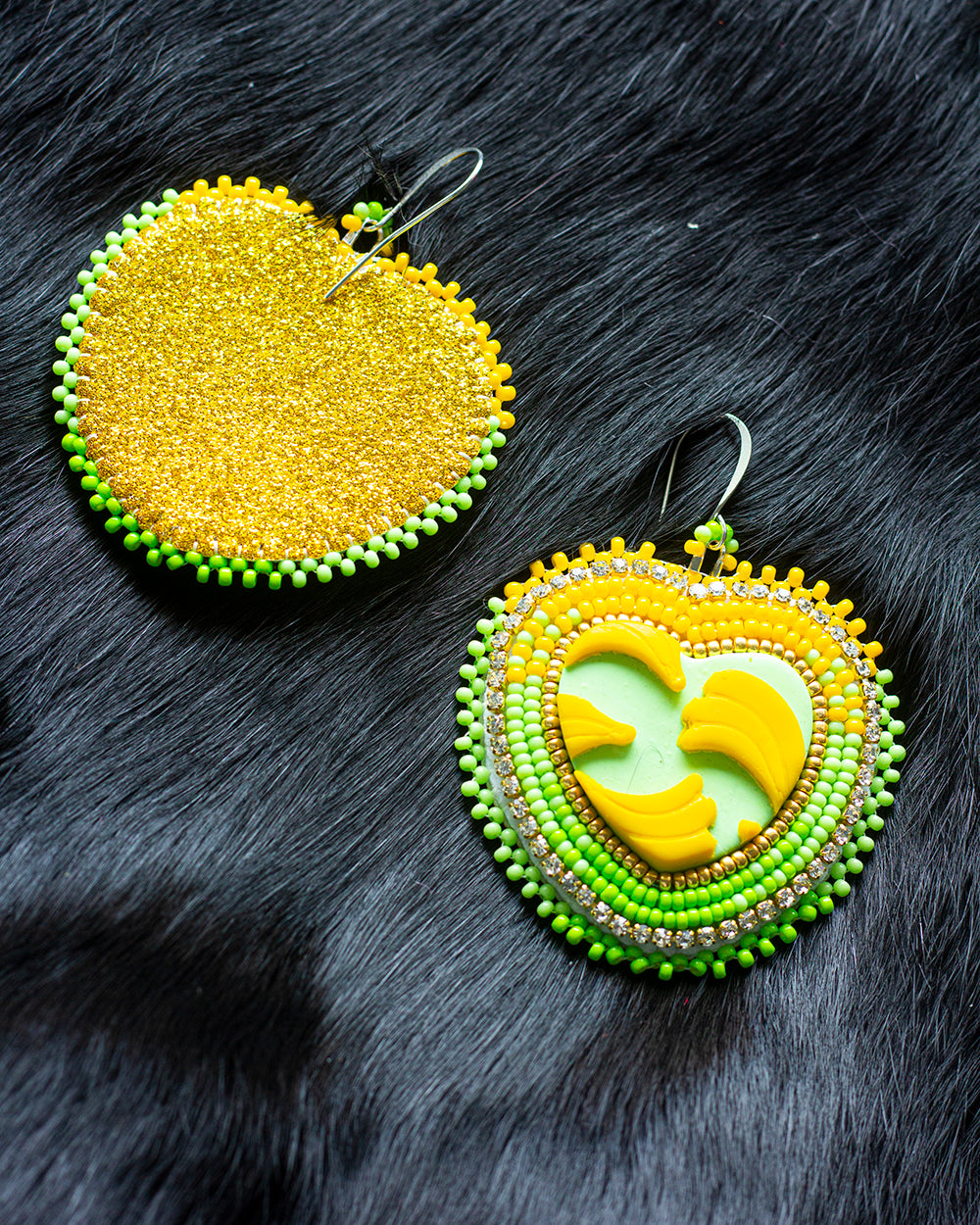 Bananarama Beaded Earrings