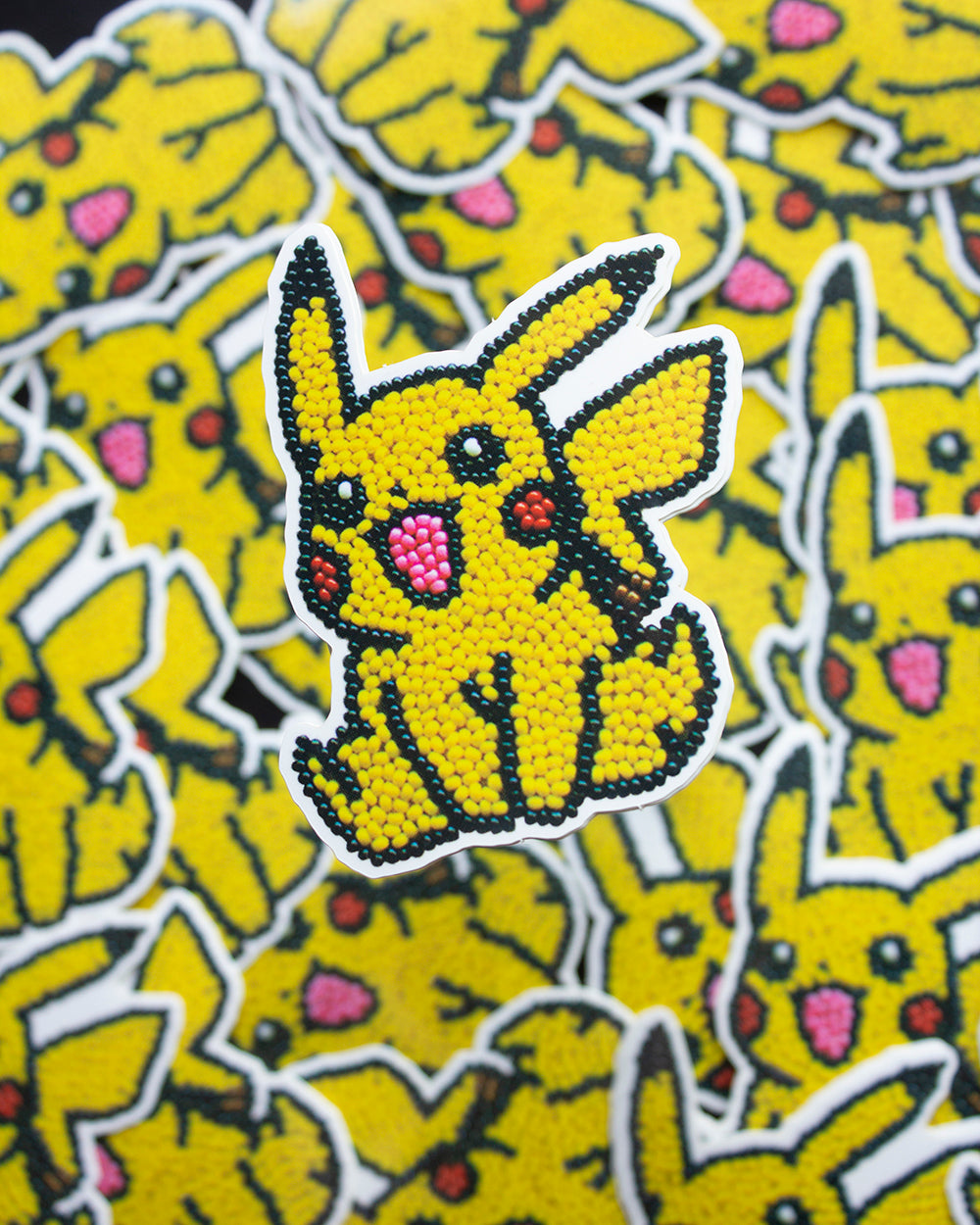 Pikachu Beadwork Stickers