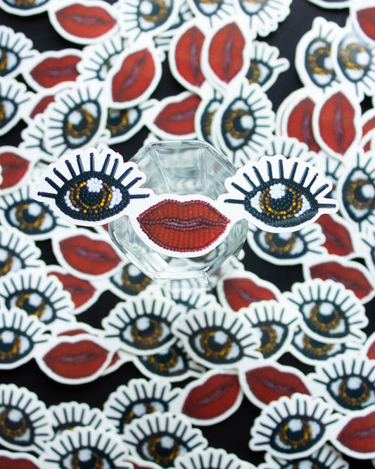 Eyes & Mouth Beadwork Stickers