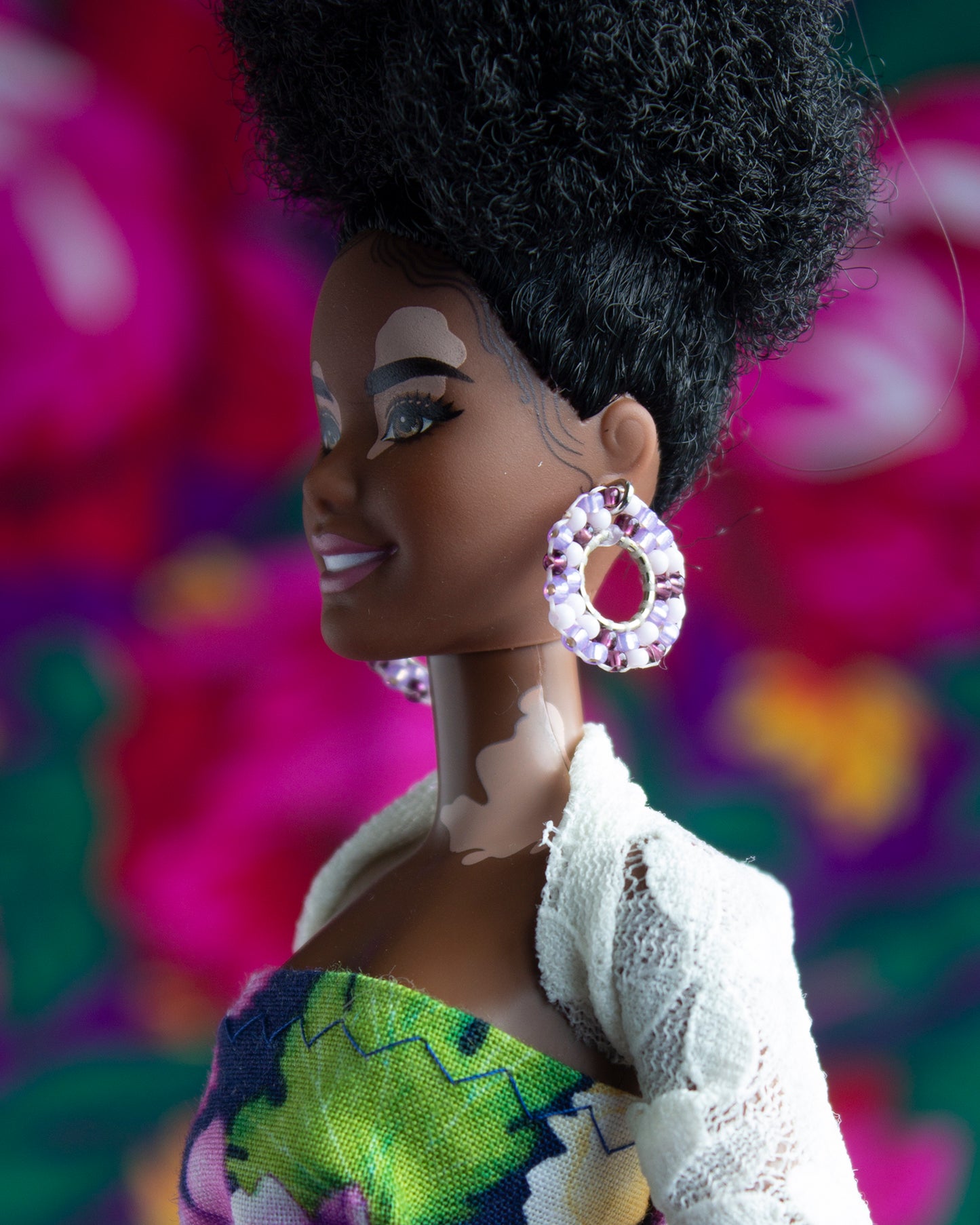 Doll #4 Vitiligo Afro-Indigenous Cutie