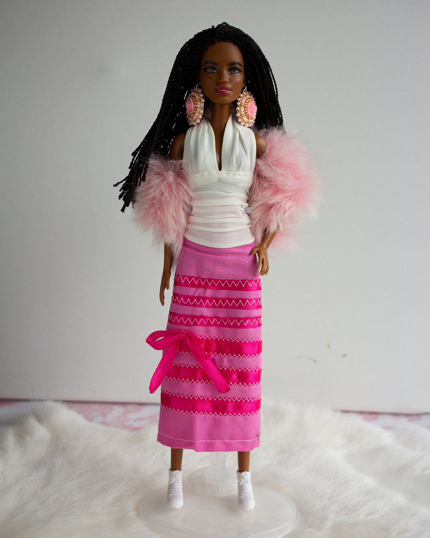 Doll #6 Pretty in Pink Afro-Indigenous