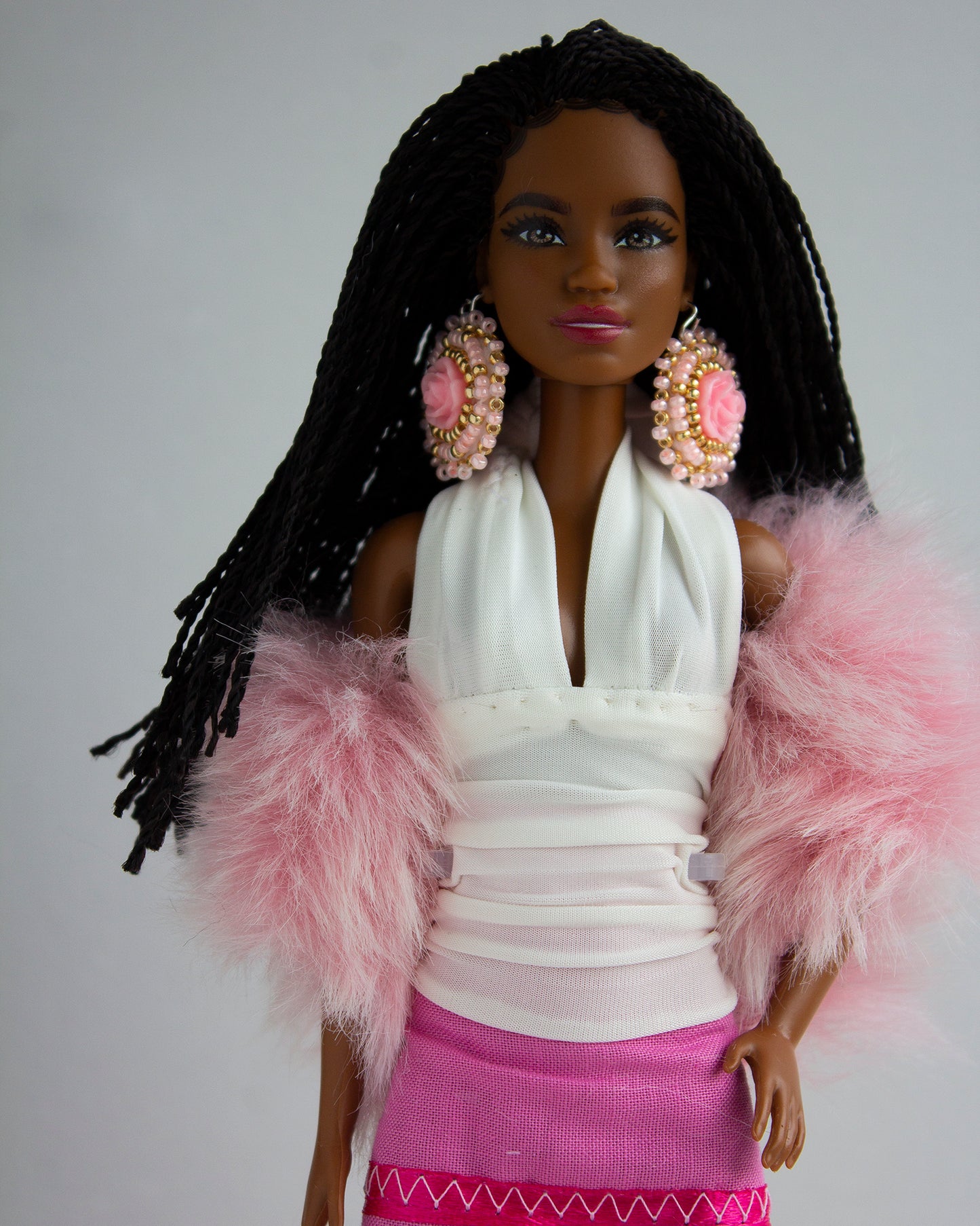 Doll #6 Pretty in Pink Afro-Indigenous
