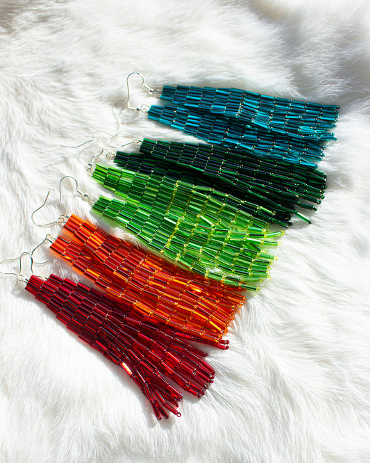 Bugle Fringe Earrings