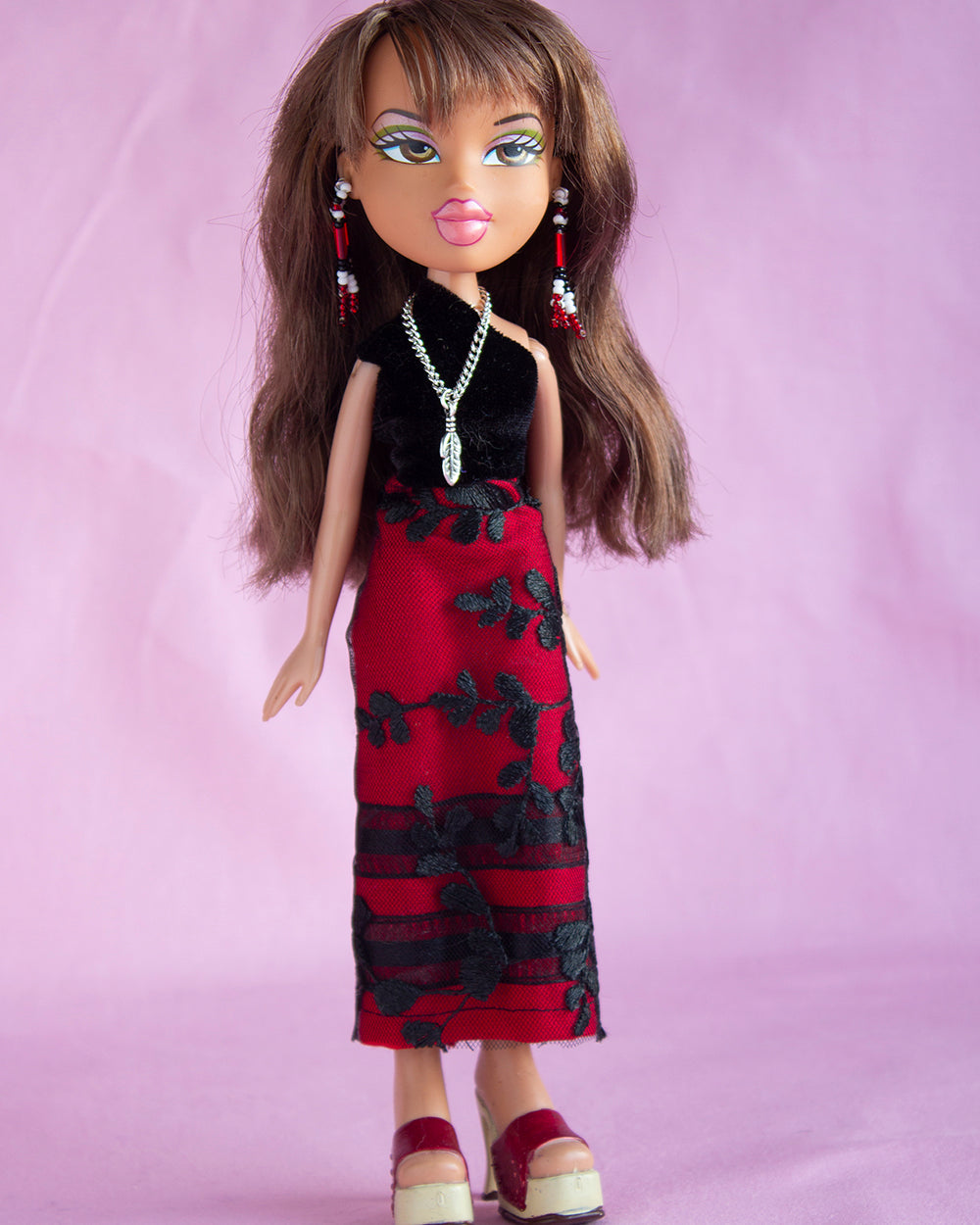 Doll #2B Black & Red Indigi-Babe