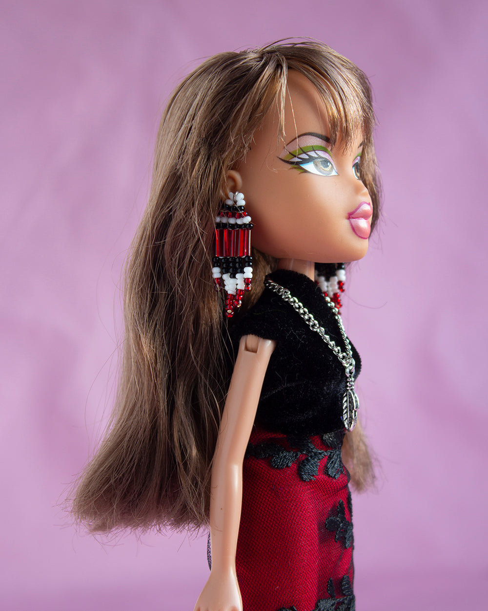 Doll #2B Black & Red Indigi-Babe