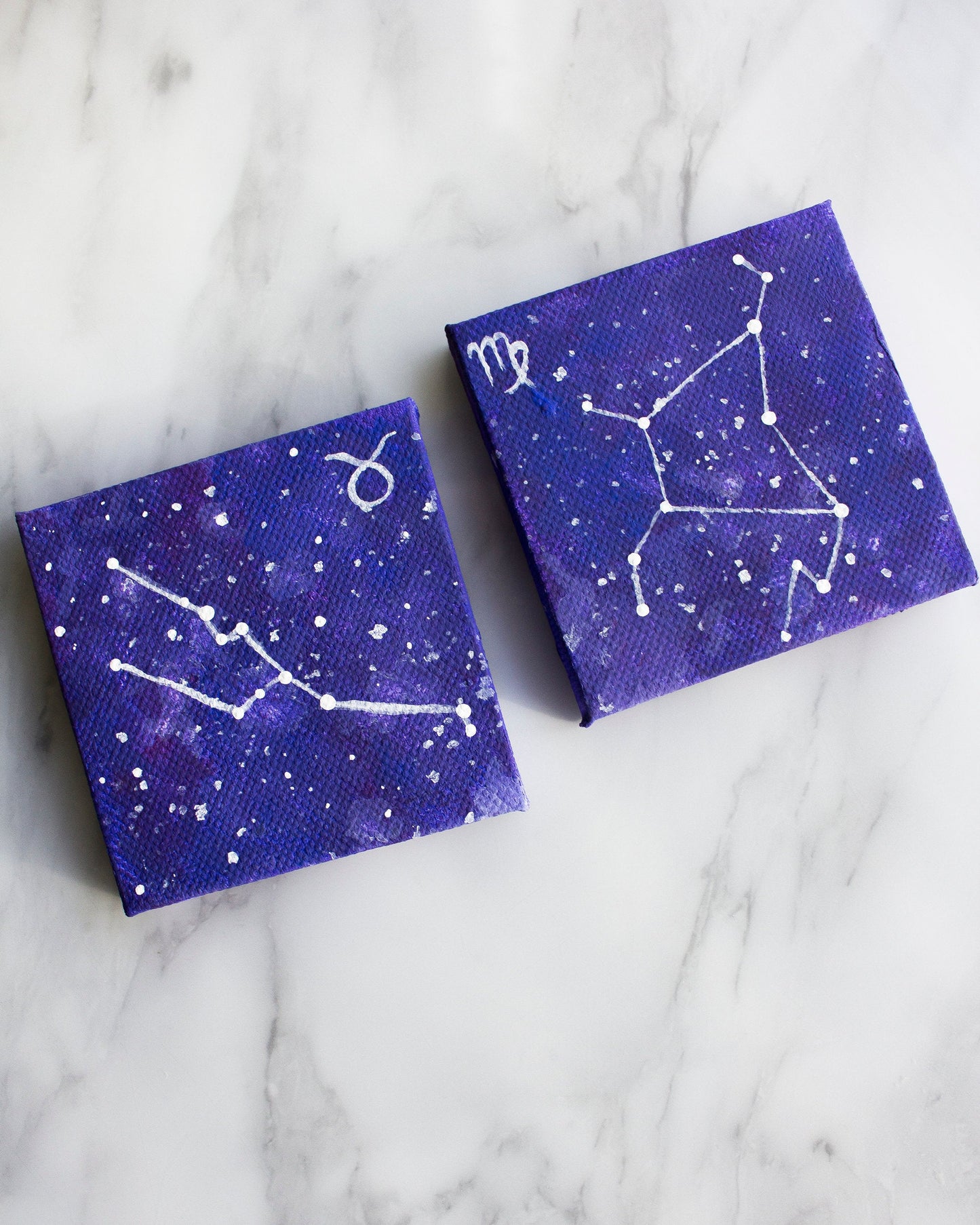 Mini Zodiac Sign Constellation Paintings