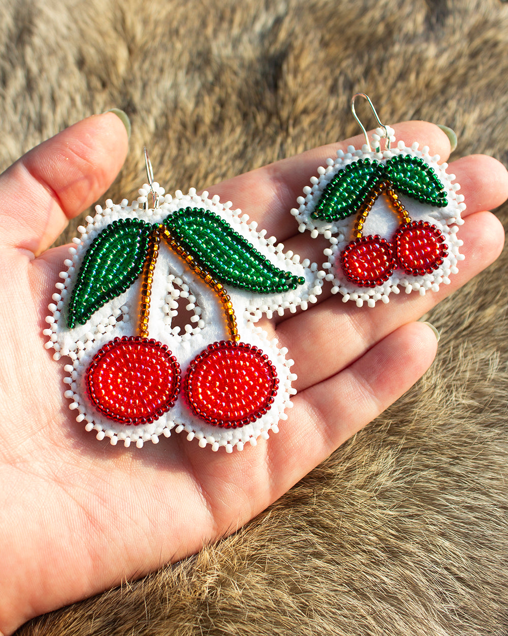 Mini Cherry Earrings